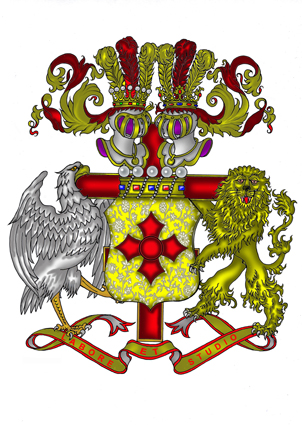 Герб Великого Приора Викариуса Великого Приората России Барона Алексея Валентиновича АНДРЕЕВА